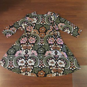 H&M Mod floral shift dress